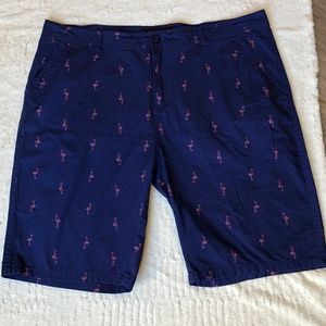 Galaxy by Harvic Flat Front Shorts Flamingo Sz 42